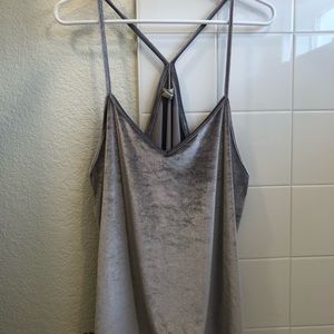 Crushed Velvet Tank Top